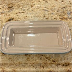 Le Creuset Rectangular Cream Butter Ceramic Dish bottom